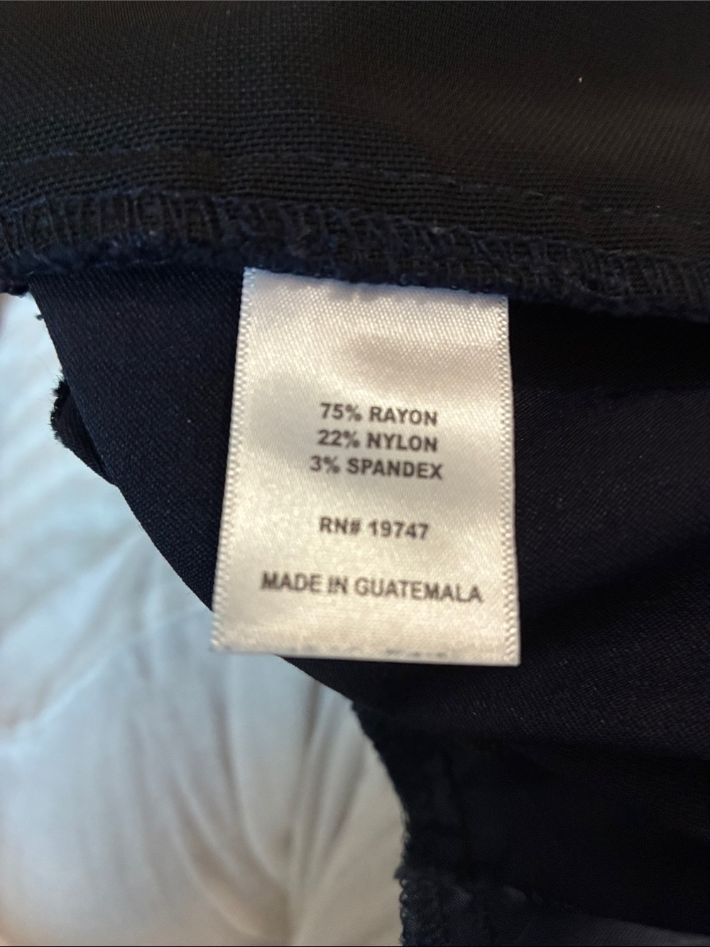 Liz Claiborne Navy Blue Straight-Leg Trousers Lisa Size 12 - Picture 7 of 7